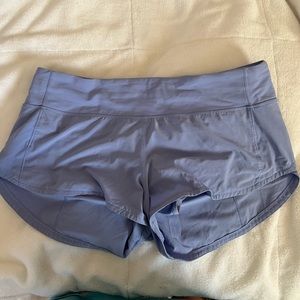 Light purple/blue lululemon shorts